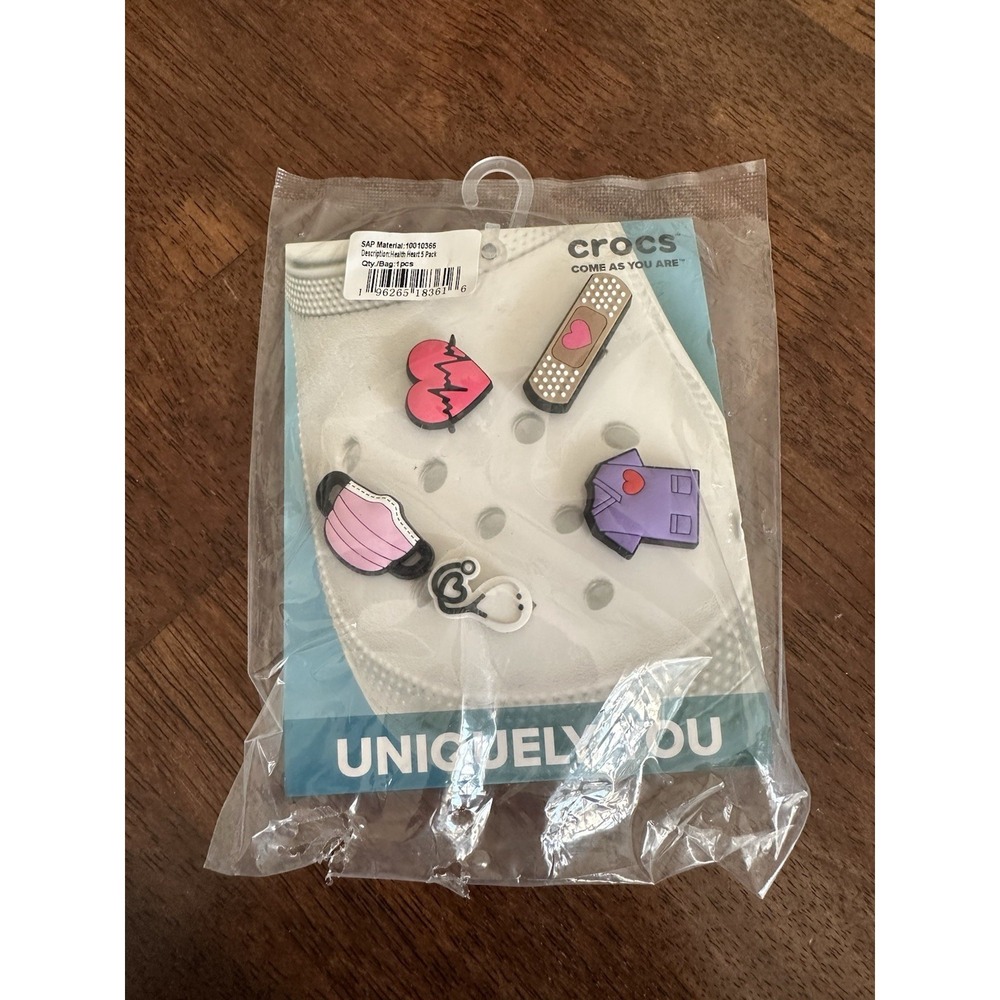 Crocs Nurse Health Heart 5 Pack Shoes Charms Jibbitz